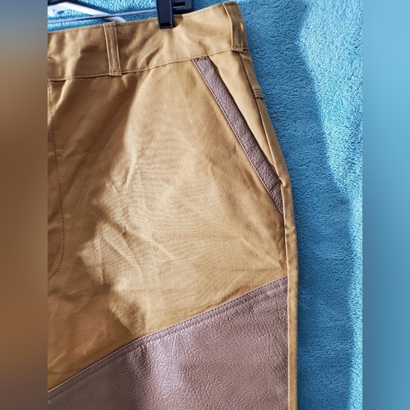 NWT Vintage Montgomery Ward Brush duck Pants Sz 42 Western Field Vinyl Faced Leg - Picture 3 of 7